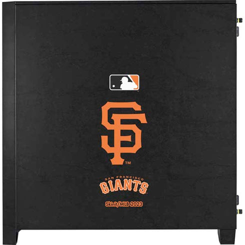 MLB San Francisco Giants - Solid Distressed Corsair 4000D Tempered Glass Mid-Tower ATX Case Skin