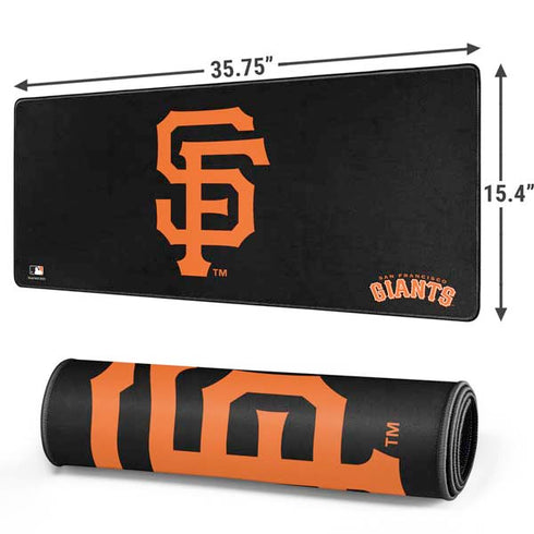 MLB San Francisco Giants - Solid Distressed Gaming Mouse Pad