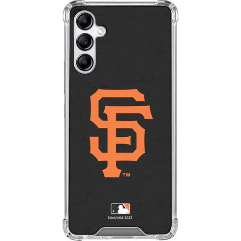 MLB San Francisco Giants - Solid Distressed Galaxy A15 5G Clear Case