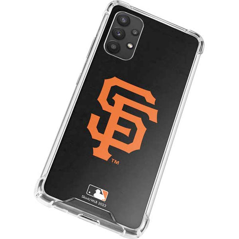 MLB San Francisco Giants - Solid Distressed Galaxy A32 5G Clear Case