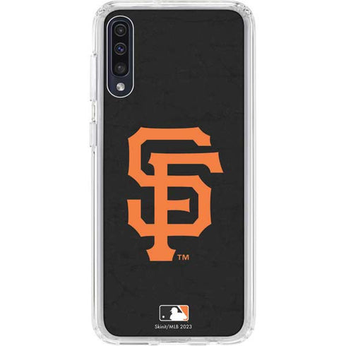 MLB San Francisco Giants - Solid Distressed Galaxy A50 Clear Case