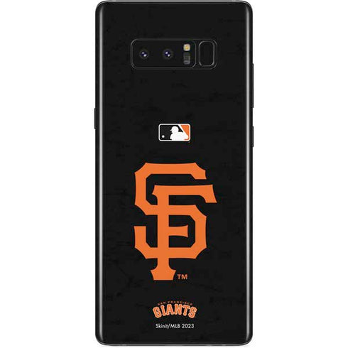 MLB San Francisco Giants - Solid Distressed Galaxy Note 8 Skin