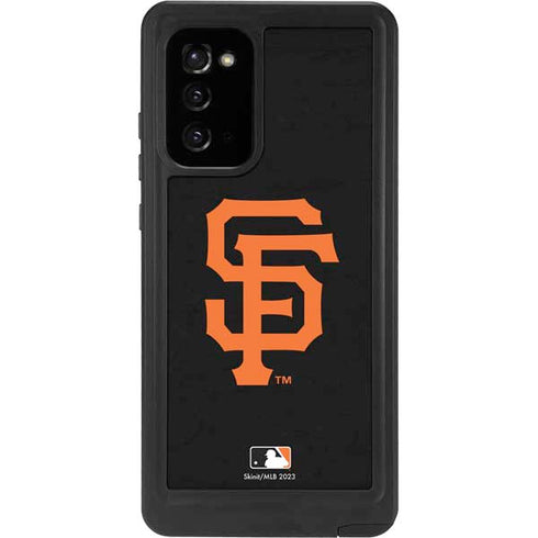 MLB San Francisco Giants - Solid Distressed Galaxy Note20 5G Waterproof Case