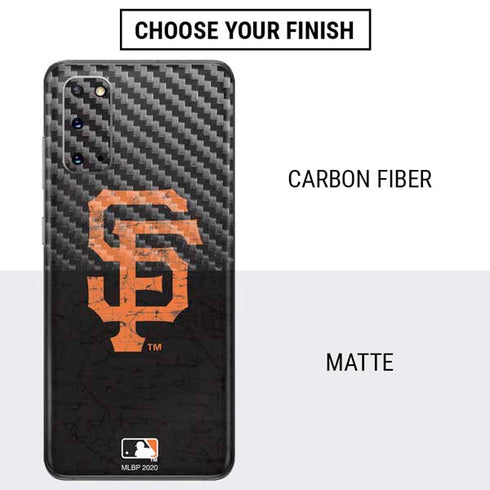 MLB San Francisco Giants - Solid Distressed Galaxy S20 Skin