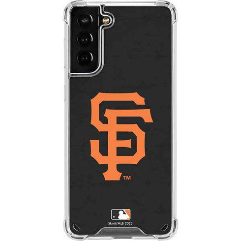 MLB San Francisco Giants - Solid Distressed Galaxy S21 Plus 5G Clear Case