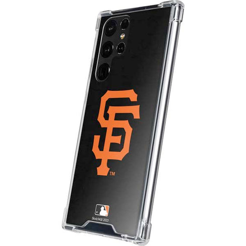 MLB San Francisco Giants - Solid Distressed Galaxy S22 Ultra Clear Case