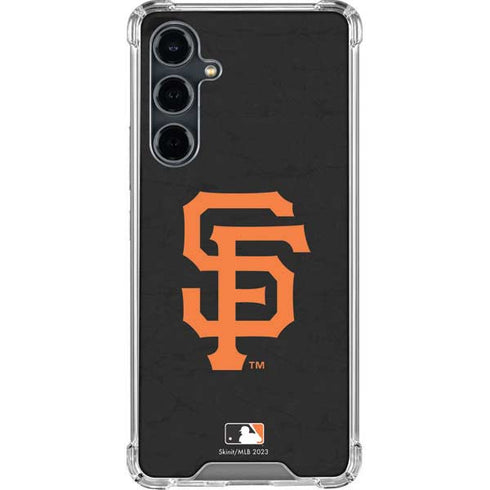 MLB San Francisco Giants - Solid Distressed Galaxy S23 FE Clear Case