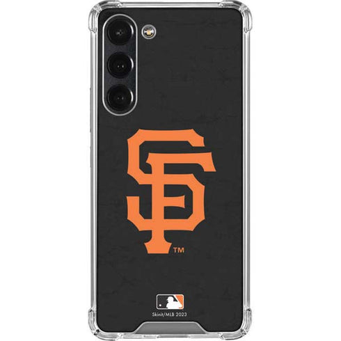 MLB San Francisco Giants - Solid Distressed Galaxy S23 Plus Clear Case