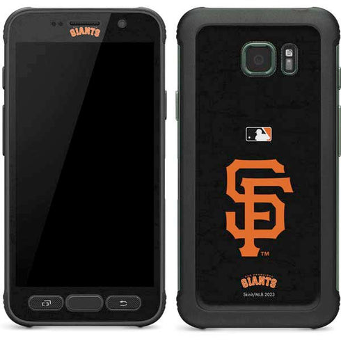 MLB San Francisco Giants - Solid Distressed Galaxy S7 Active Skin