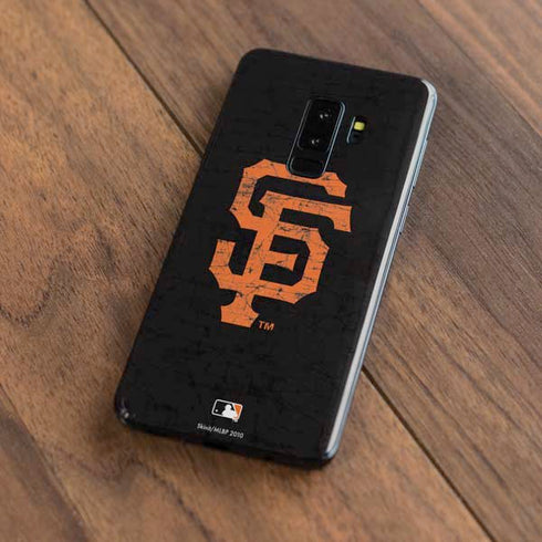 MLB San Francisco Giants - Solid Distressed Galaxy S9 Plus Skin