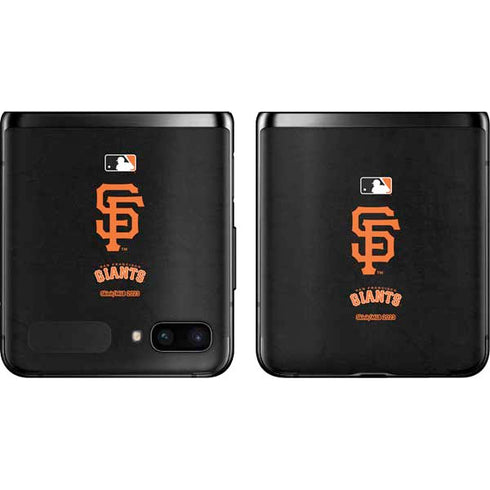 MLB San Francisco Giants - Solid Distressed Galaxy Z Flip Skin