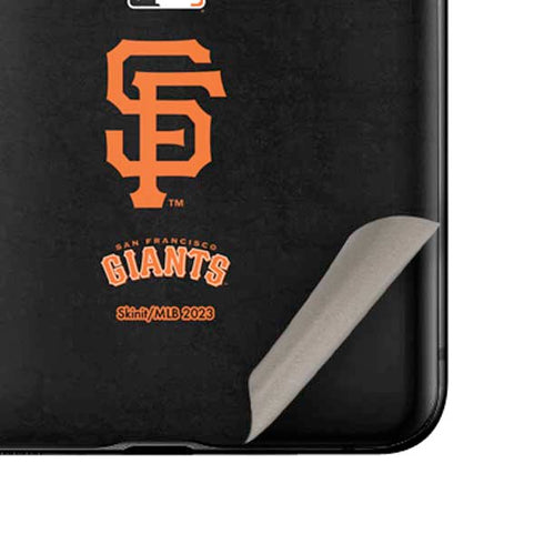 MLB San Francisco Giants - Solid Distressed Galaxy Z Flip Skin