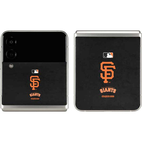 MLB San Francisco Giants - Solid Distressed Galaxy Z Flip3 5G Skin