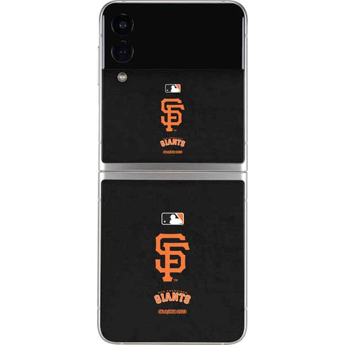 MLB San Francisco Giants - Solid Distressed Galaxy Z Flip3 5G Skin