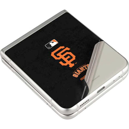 MLB San Francisco Giants - Solid Distressed Galaxy Z Flip3 5G Skin