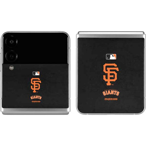 MLB San Francisco Giants - Solid Distressed Galaxy Z Flip4 5G Skin