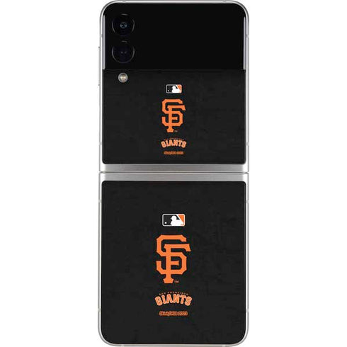 MLB San Francisco Giants - Solid Distressed Galaxy Z Flip4 5G Skin