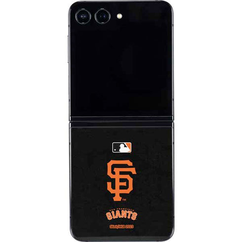 MLB San Francisco Giants - Solid Distressed Galaxy Z Flip5 5G Skin