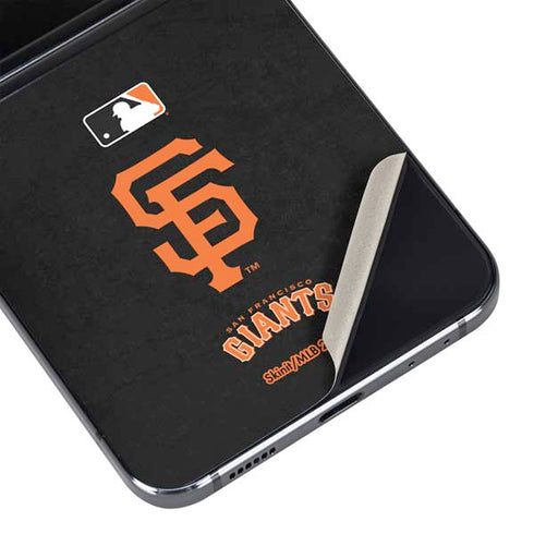 MLB San Francisco Giants - Solid Distressed Galaxy Z Flip5 5G Skin