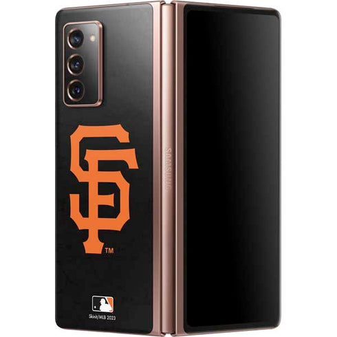MLB San Francisco Giants - Solid Distressed Galaxy Z Fold2 5G Skin