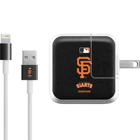 MLB San Francisco Giants - Solid Distressed iPad Charger (10W USB) Skin