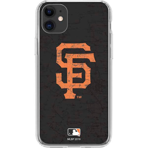 MLB San Francisco Giants - Solid Distressed iPhone 11 Clear Case