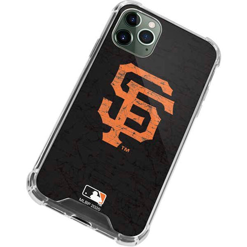 MLB San Francisco Giants - Solid Distressed iPhone 11 Pro Max Clear Case