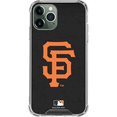 MLB San Francisco Giants - Solid Distressed iPhone 11 Pro Max Clear Case