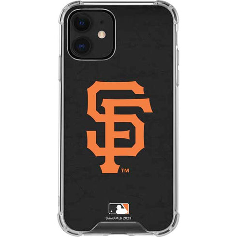 MLB San Francisco Giants - Solid Distressed iPhone 12 Clear Case