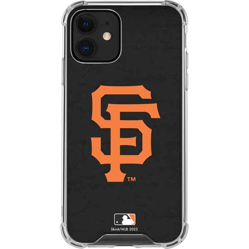 MLB San Francisco Giants - Solid Distressed iPhone 12 Mini Clear Case