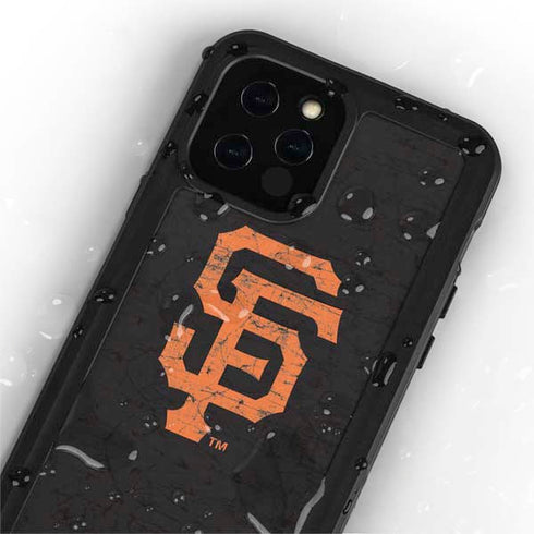 MLB San Francisco Giants - Solid Distressed iPhone 12 Pro Max Waterproof Case