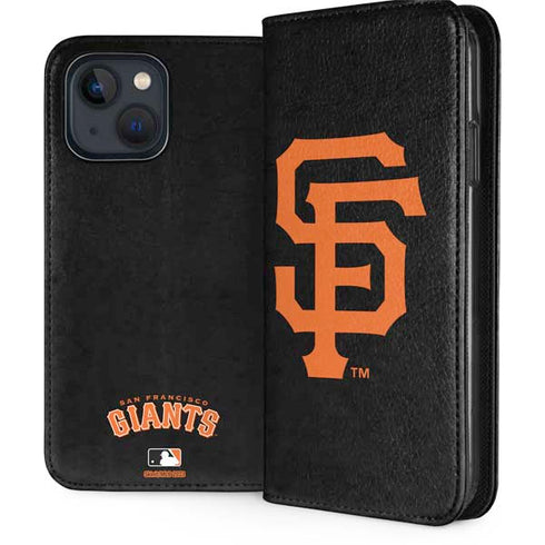 MLB San Francisco Giants - Solid Distressed iPhone 14 Plus Folio Case