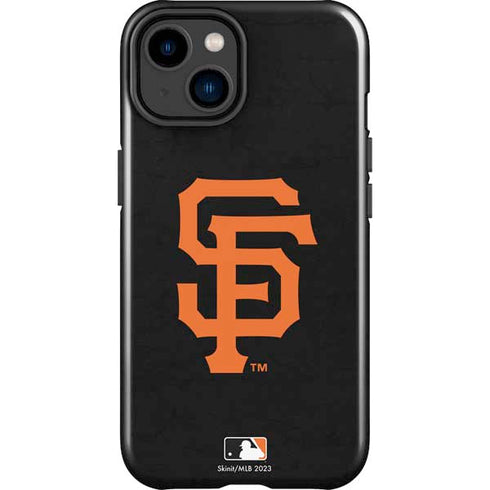 MLB San Francisco Giants - Solid Distressed iPhone 15 Plus Impact Case