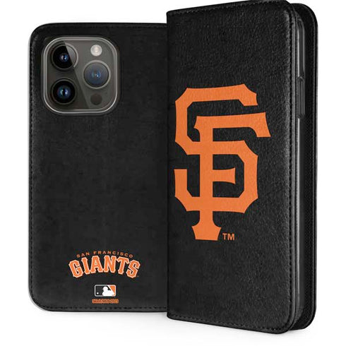 MLB San Francisco Giants - Solid Distressed iPhone 14 Pro Folio Case