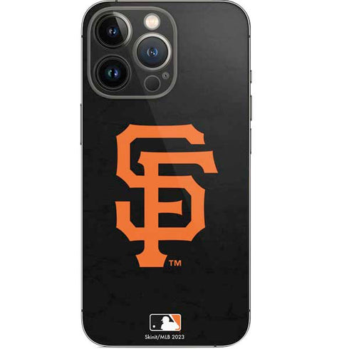 MLB San Francisco Giants - Solid Distressed iPhone 15 Pro Skin