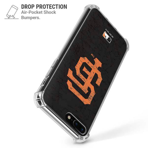 MLB San Francisco Giants - Solid Distressed iPhone 7/8 Plus Clear Case
