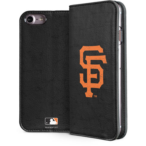 MLB San Francisco Giants - Solid Distressed iPhone 7 Folio Case