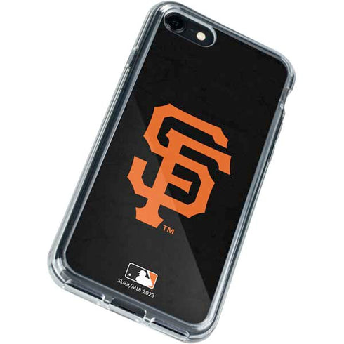 MLB San Francisco Giants - Solid Distressed iPhone SE (2nd & 3rd Gen) Clear Case