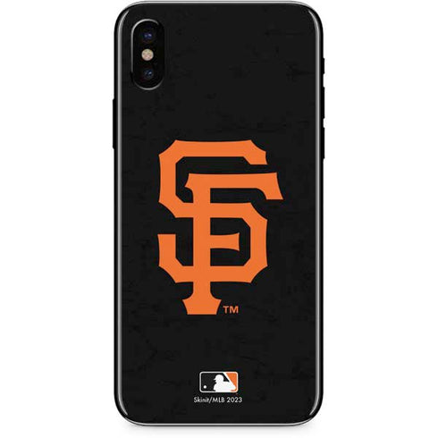 MLB San Francisco Giants - Solid Distressed iPhone XS Skin