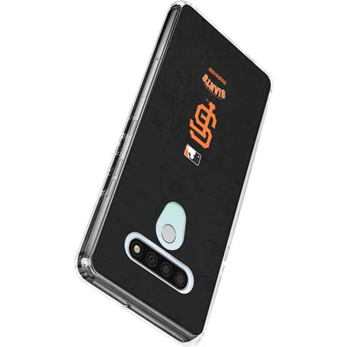 MLB San Francisco Giants - Solid Distressed LG Stylo 6 Clear Case