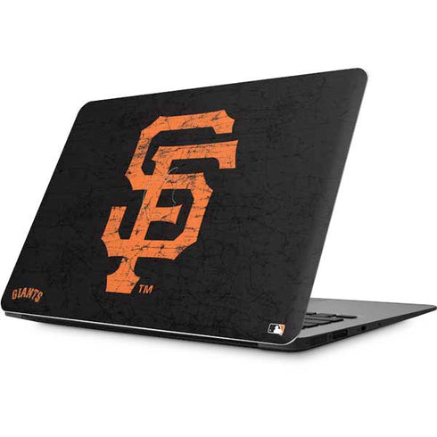 MLB San Francisco Giants - Solid Distressed Apple MacBook Skin