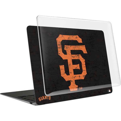 MLB San Francisco Giants - Solid Distressed MacBook Air 13in M1 (2021) Case plus Skin