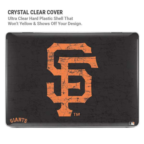 MLB San Francisco Giants - Solid Distressed MacBook Air 13in M1 (2021) Case plus Skin