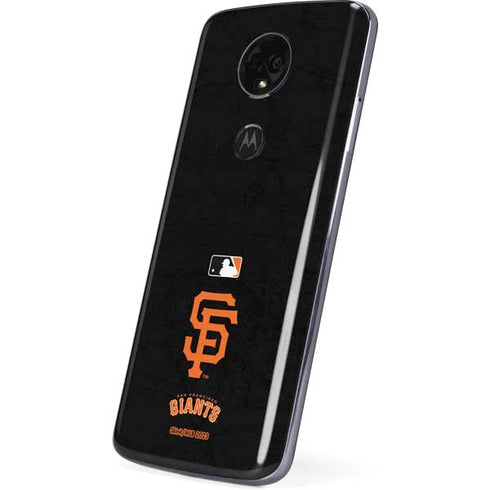 MLB San Francisco Giants - Solid Distressed Moto E5 Plus Skin