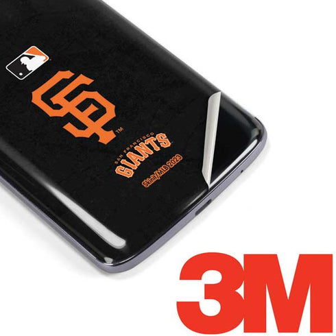MLB San Francisco Giants - Solid Distressed Moto E5 Plus Skin
