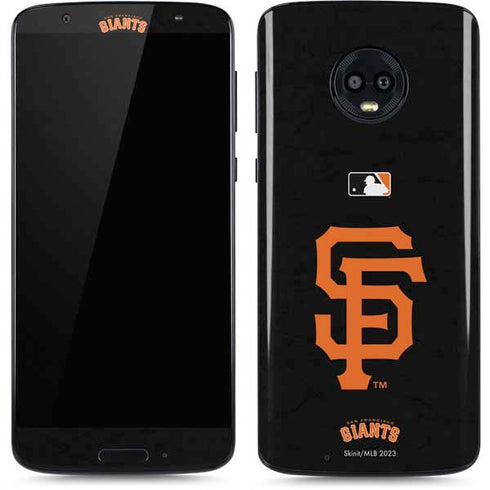 MLB San Francisco Giants - Solid Distressed Moto G6 Skin