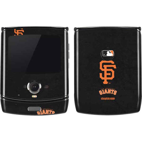 MLB San Francisco Giants - Solid Distressed Motorola RAZR Skin