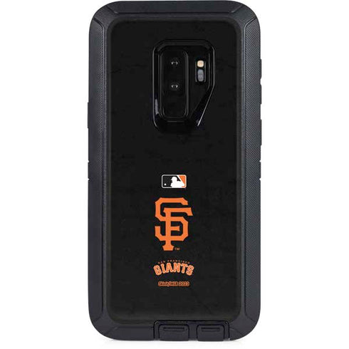 MLB San Francisco Giants - Solid Distressed Otterbox Defender Galaxy Skin