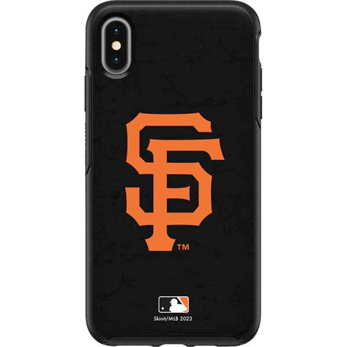 MLB San Francisco Giants - Solid Distressed Otterbox Symmetry iPhone Skin