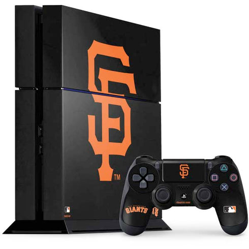 MLB San Francisco Giants - Solid Distressed PS4 Console and Controller Bundle Skin